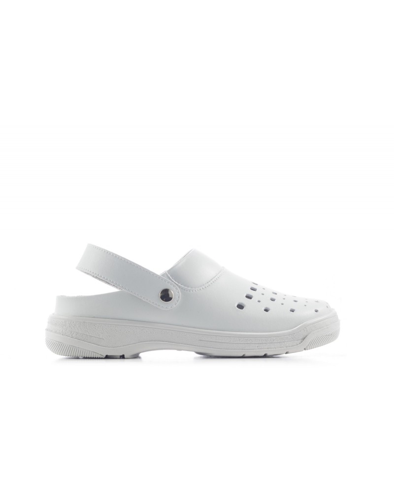 Vista lateral del Zueco Nizza Perforado