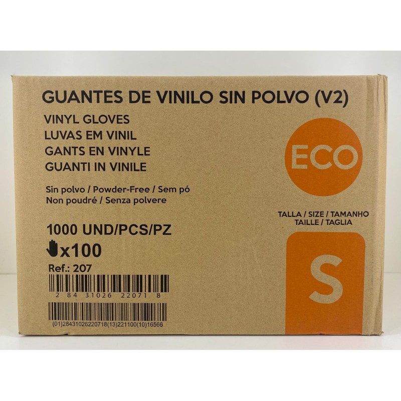 1000 Guantes de PVC de Alta Densidad