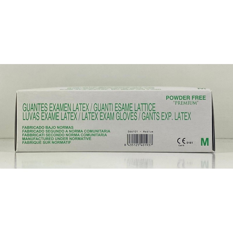 100 Guantes de examen látex