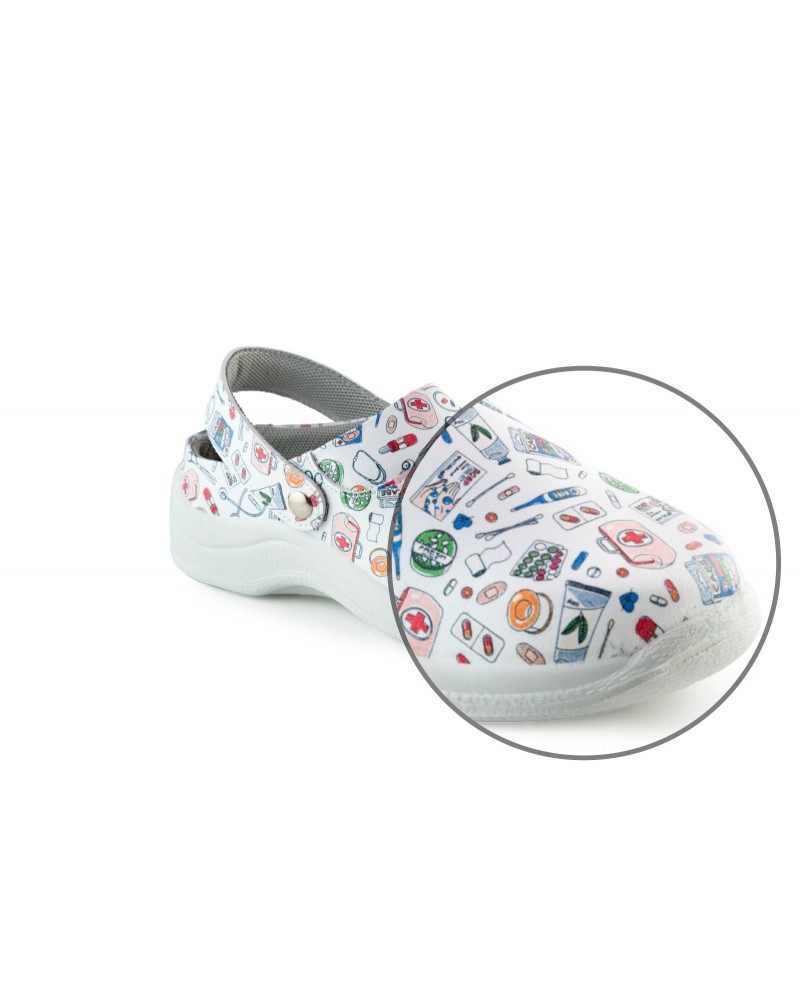 Suela antideslizante y resistente a hidrocarburos.